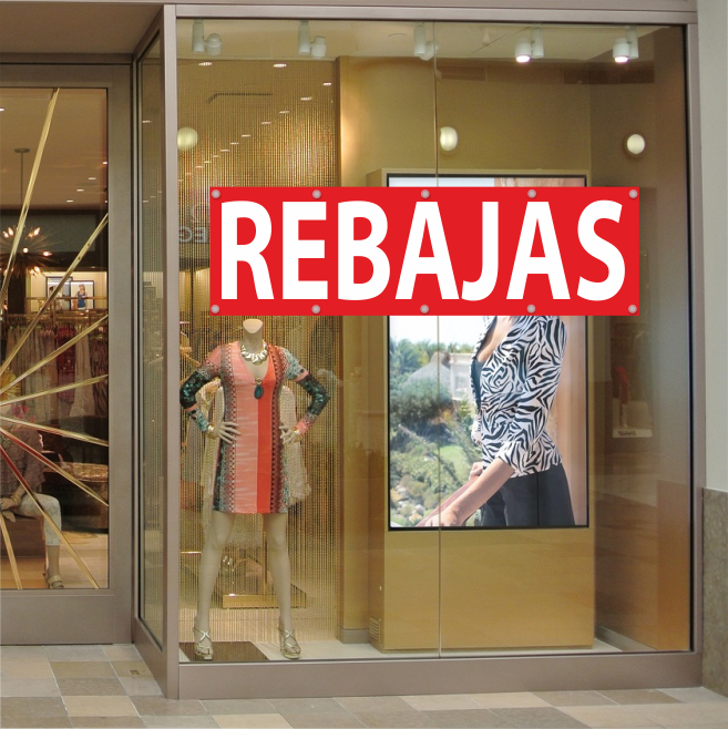 Vinilo Rebajas Lona Publicitaria 